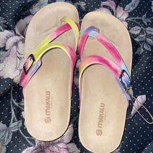 Cute sandals, worn once new with tags